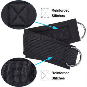 สายรัดข้อเท้าสำหรับออกกำลังกาย อุปกรณ์เสริมเพาะกาย ช่วยเพิ่มความแข็งแรงของขา สะดวกสบาย ใช้ในฟิตเนส จัดจำหน่ายโดยโรงงาน - Product Image 2