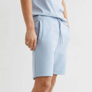 Venta al por mayor Jersey Casual Deportes al aire libre Pantalones cortos Hombres Pantalones cortos de sudor de algodón personalizado Fleece French Terry Cordón Hombres Pantalones cortos de gimnasio - Product Image 4