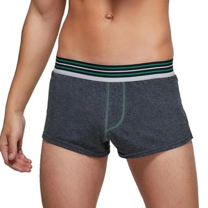Calzoncillos bóxer informales holgados de algodón sólido para hombre, cintura elástica, cintura media, ropa interior para dormir, PIJAMAS - Product Image 3