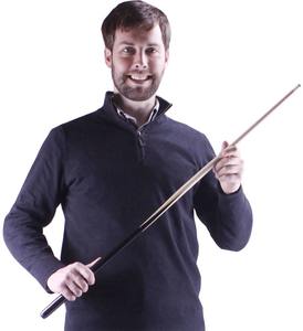 Queue de billard courte de 36 pouces en bois pour bar et table de billard à domicile - Product Image 3