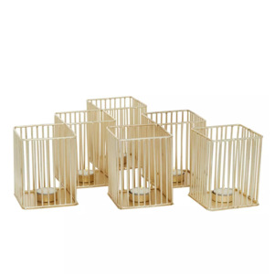 Haute qualité or LED chauffe-plat supports à la main en métal filaire conception pour la maison décor extérieur pour salon bougies lanternes - Product Image 4