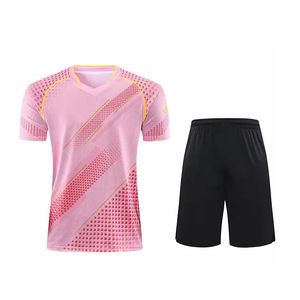 Uniformes de tennis personnalisés avec logo d'équipe, chemises de badminton respirantes avec shorts, uniformes de tennis d'entraînement unisexes - Product Image 6