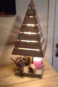 Décoration de sapin de Noël en bois fait main, écologique, de haute qualité, taille et forme personnalisables, résistant aux intempéries, sur pied - Product Image 4