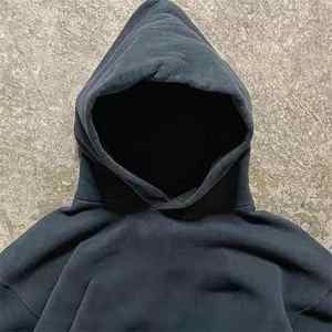 Fabricación de alta calidad Plain No String Boxy Cropped Hoodies Blank Heavyweight Cotton Pullover Sudaderas con capucha de gran tamaño - Product Image 2