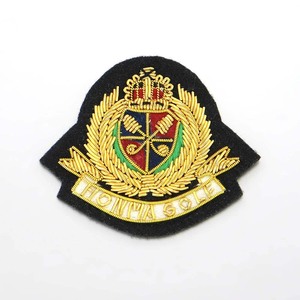 Badge de blazer brodé à la main en fil de bullion, design sur mesure, nouveaux arrivages, prix usine - Product Image 4