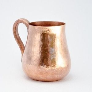 Fabriqué en Inde Super vente chope à bière avec poignée OEM ODM personnalisé décoratif pur cuivre tasse à vin écologique - Product Image 1