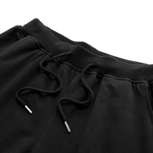 Pantalones cortos deportivos de verano para hombre de alta calidad, pantalones cortos holgados informales personalizados para correr con cierre de cintura con cordón, teñido liso - Product Image 6