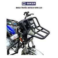 Porte-bagages avant en acier inoxydable Detech Win 110, capacité de charge de 1520 kg, design Cyberpunk pour motos de rue