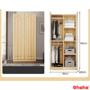 Modern engineered wood <b>wardrobe</b> Ohaha - HD002 - Product Image 5