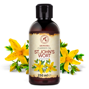 Aceite Portador de Hipérico (St. John's Wort) 250ml Aromatika, Extracto de Hypericum Perforatum para Masajes, Base para el Cuidado del Cabello y Cuero Cabelludo - Product Image 1