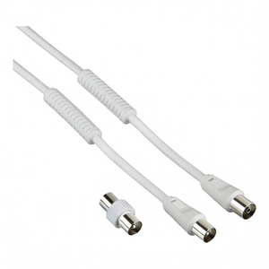 Cable de Antena Blanco de 3 Metros con Adaptador 85 DB 00205301, Cable de Audio y Video - Product Image 3