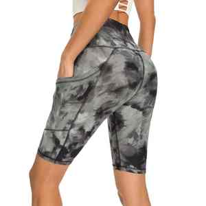 UNIQUE <b>GYM</b> WEAR Custom New Fabrics Booty Scrunch Biker <b>Shorts</b> <b>White</b> Women High Waist Elastic Waistband Breathable Summer <b>Gym</b> OEM - Product Image 3