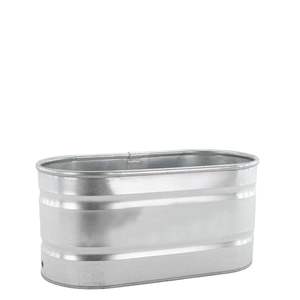 Galvanized Steel Oval Planter <b>Tub</b> Standard Oval Galvanized Steel <b>tub</b> planter - Product Image 1
