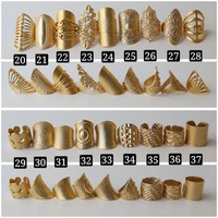 Verstellbarer Ring aus Rohmessing, 16mm Schlaufenverbinder, Umweltfreundlich, Langlebig, Leichtgewichtig, Modische Schmuckkomponenten MS