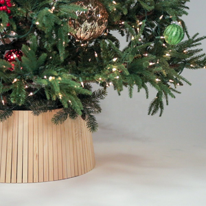 Collar de árbol de Navidad de madera natural de nuevo diseño, decoración del hogar, ventas al por mayor de alta calidad de Vietnam - Product Image 3