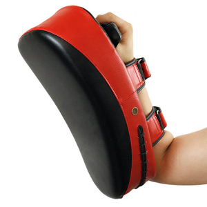 Manoplas de boxeo curvadas hechas de cuero Target Boxing Pads Training Focus Pads Kick Boxing Maui Thai MMA Protector bucal Guantes DE BOXEO - Product Image 2