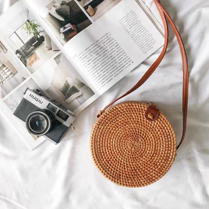 กระเป๋าหวายแบบธรรมดาสำหรับผู้หญิงกระเป๋าถือหวายธรรมชาติขนาดพิเศษสำหรับฤดูร้อนที่ทันสมัยสำหรับชายหาด - Product Image 2