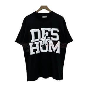 Camiseta con estampado Puff de moda para mujer con ajuste de gran tamaño y tela de algodón suave para ropa de calle estilo elegante Camiseta con estampado Puff para mujer - Product Image 2