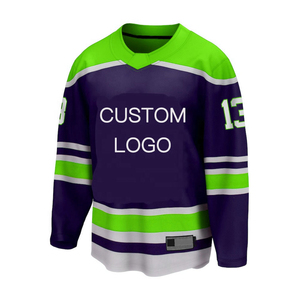 Maillot de hockey sur glace personnalisé avec logo, en polyester respirant de haute qualité, séchage rapide, design léger, créez votre propre maillot de hockey sur glace - Product Image 6