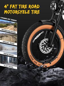 M5/MAX bici elettrica per adulti/adolescenti, motore di picco 2000W/2500W, 37.5/32 MPH, 48V/52V, 20AH-40AH doppia batteria Ebike - Product Image 6