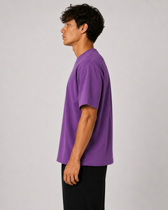 T-shirt coupe classique pour hommes fabriqué en Italie à partir de coton 180Gr offrant une sensation douce et aérée pour des tenues de tous les jours confortables Orchidée - Product Image 2