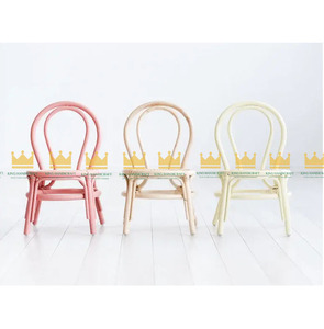 เก้าอี้หวายเด็กหลากสีเฟอร์นิเจอร์ที่ปลอดภัยและเป็นมิตรกับสิ่งแวดล้อมสำหรับห้องเด็กเล่นห้องนอนพื้นที่กลางแจ้งโรงแรมสวนสาธารณะ - Product Image 1