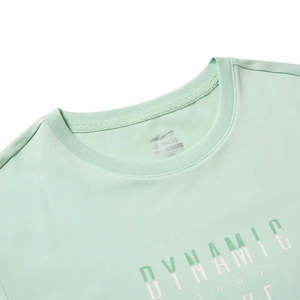 ERKE Crop top slim fit en jersey pour femme avec col à nœud et décorations en diamant - Vert clair 12223202210-503 - Product Image 3