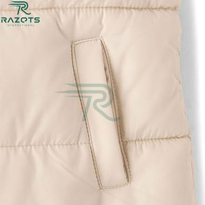 Chaqueta Larga Acolchada de Invierno con Capucha para Niñas, Transpirable, con Cierre de Cremallera, Largo Regular, Color Sólido en la Parte Delantera - Product Image 3