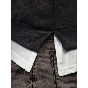 Sudadera Lisa para hombre al por mayor Jersey de algodón color liso Sudadera con capucha streetwear outlet de fábrica - Product Image 4