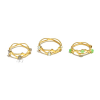 Bague élégante en argent sterling 925 véritable avec pierres précieuses mélangées, bijou en argent, cadeau pour lui et pour elle, dernière tendance, personnalisable pour les fêtes