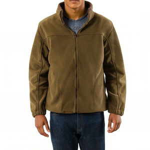 Tendance Veste polaire douce fermeture éclair complète avec col montant Veste pour hommes Mustave léger chaud respirant avec logo personnalisé - Product Image 1