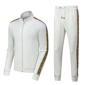 Vente en gros de vêtements d'entraînement de football de haute qualité Ensemble de survêtements de football à fermeture éclair complète pour hommes Logo de copie personnalisable Vêtements polyvalents - Product Image 5