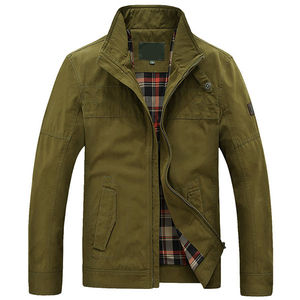 Veste en cuir pour hommes en gros Fermeture à glissière Vestes en cuir personnalisées Qualité supérieure Coupe-vent Vestes pour hommes à la mode - Product Image 5