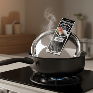 Metalsomma Tapa de Olla de Acero Inoxidable Cromado Pulido de 22 cm con Acabado Cromado 430 - Product Image 3