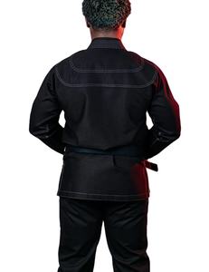Chaqueta de tejido de perlas de algodón 100% teñida lisa de alta demanda, pantalones Rip Stop, uniformes de Jiu Jitsu bordados directos a la mejor venta - Product Image 5