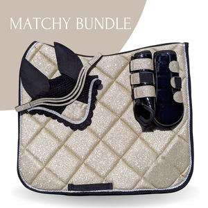 Nuevo diseño 100% algodón caballo logotipo personalizado algodón sillín almohadilla Conjunto personalizado sillín conjunto botas de caballo y sillín conjunto - Product Image 6