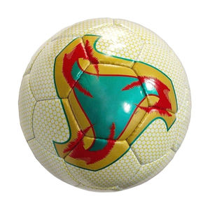 Ballon de football taille 5 en gros, impression de logo personnalisée, ballon de football pakistanais taille 5, cousu à la machine, thermocollé - Product Image 3