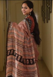 Trendiness Chanderi Cotton Saree Modern Mul Cotton para fiestas Bodas Diwali - Product Image 2