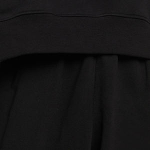 Top corto de algodón 100% de marca, sudaderas con capucha para gimnasio para mujer, ropa de calle informal con hombros caídos, Sudadera con capucha estampada de gran tamaño para niñas - Product Image 4