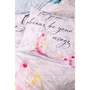 Cotton Box Junior Ranforce Duvet Cover Set Alas individuales en color menta - Product Image 1