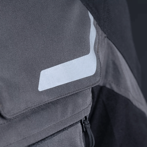 Chaqueta textil para moto impermeable negra carbón para hombre, chaqueta textil para motocicleta de aventura con protecciones blindadas CE - Product Image 3