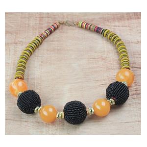 Collier de perles et bijoux en résine époxy de meilleure qualité Collier en résine multicolore de couleur personnalisée pour femmes et filles Mariage - Product Image 5