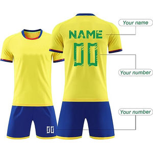 Uniforme de football personnalisé rouge et blanc avec des maillots de football thaïlandais noirs et verts - Product Image 3