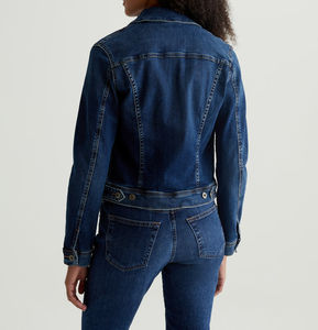 Dernière mode, manteaux et vestes pour femmes sur mesure, mode automne et printemps, col en duvet, manches longues décontractées, veste en jean pour femmes - Product Image 6