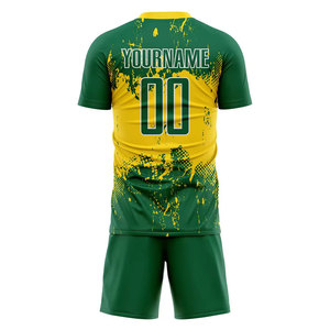 Sublimation personnalisée maillot de football à manches courtes à la mode avec logo personnalisé ensemble d'uniformes de football à séchage rapide - Product Image 3