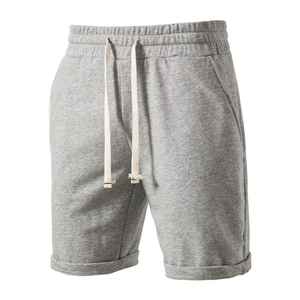 Mode OEM Short streetwear lourd décontracté pour hommes Logo personnalisé Short d'entraînement en coton éponge pour le fitness Short vierge 2024 - Product Image 2