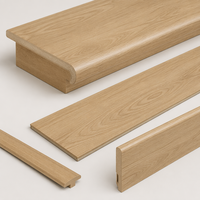 Marchepied d'escalier en MDF stratifié AC5 Carb2 robuste, résistant aux rayures, pour projets hôteliers, vente en gros aux États-Unis