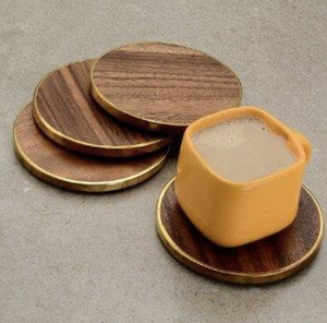 Wood Acacia Wood <b>Coasters</b> <b>for</b> <b>Drinks</b> round Epoxy Resin <b>Coaster</b> <b>for</b> Wine Bar from India - Product Image 6