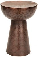 Taburete de tambor de metal moderno ajustable para el hogar, sala de estar, mesa auxiliar de hierro plegable para apartamento, Hotel, restaurante, cafetería, muebles