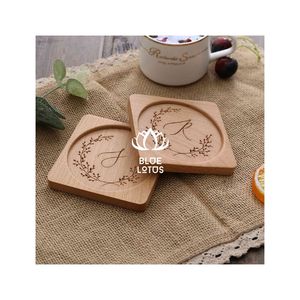 Posavasos de Madera de Alta Calidad para Exportación, Venta al por Menor y Inclución en Sets de Regalo, con Estándares de Tamaño Consistentes y Acabado Artesanal Liso - Product Image 1